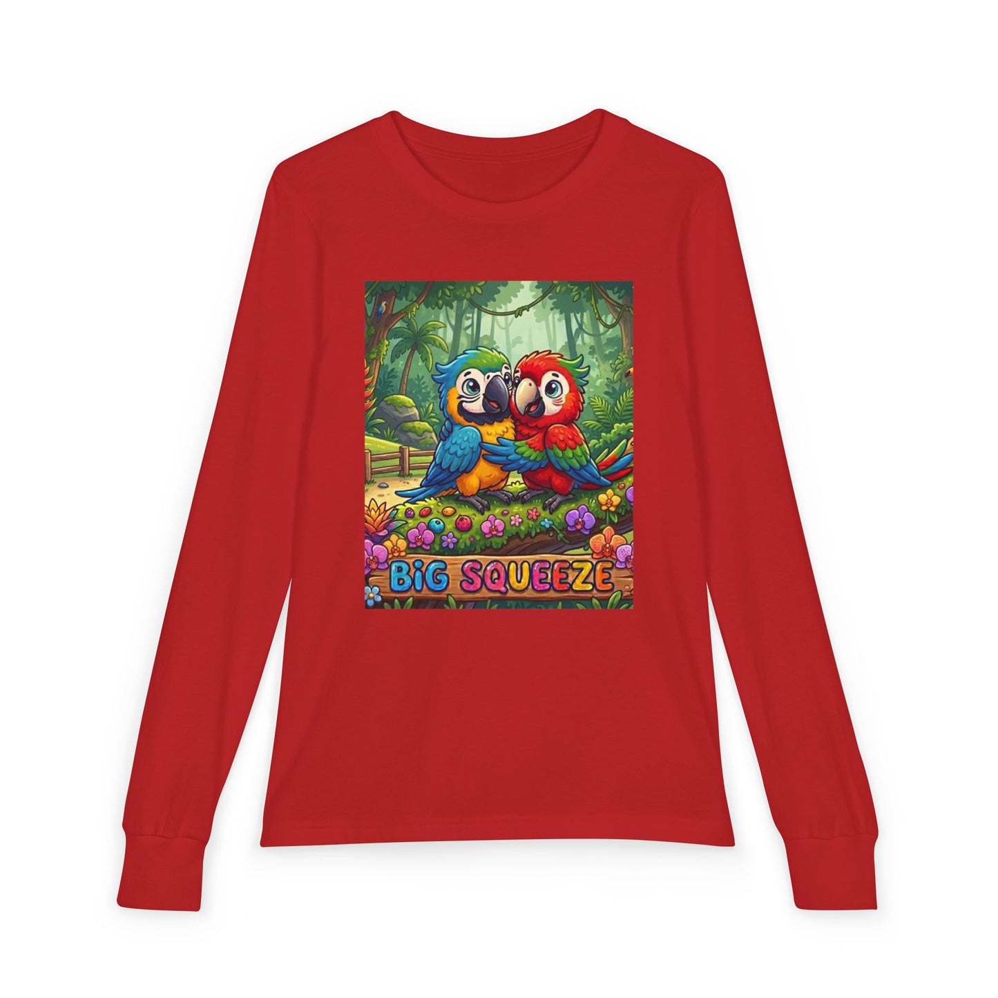Big Squeeze Macaw Youth Jersey Long Sleeve Tee