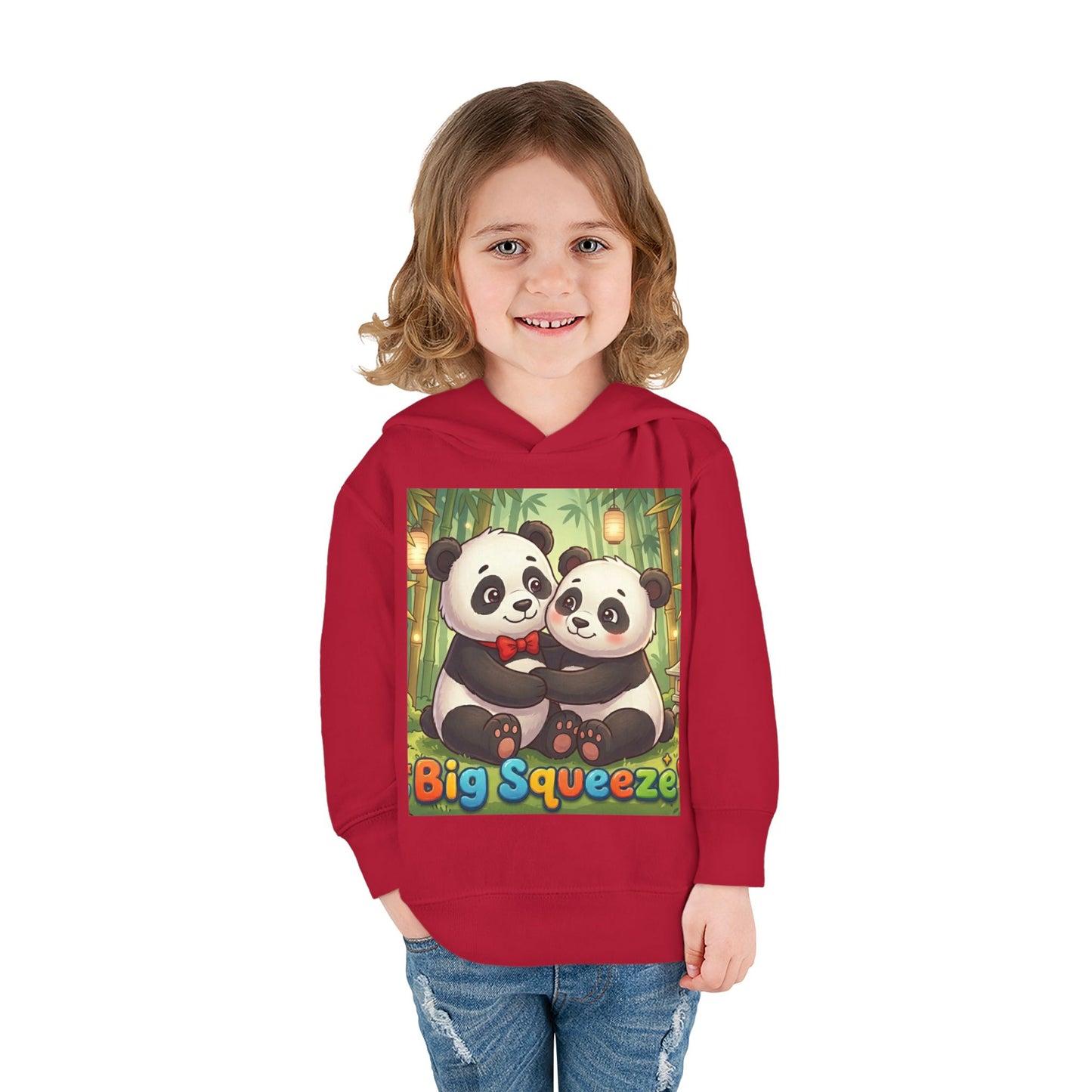Big Squeeze Panda Toddler Pullover Fleece Hoodie