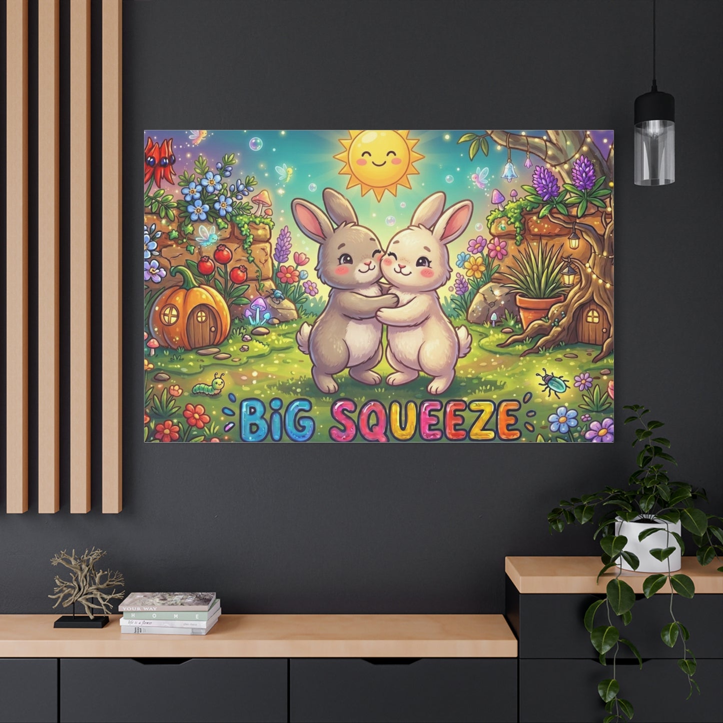 Big Squeeze Bunny Classic Canvas