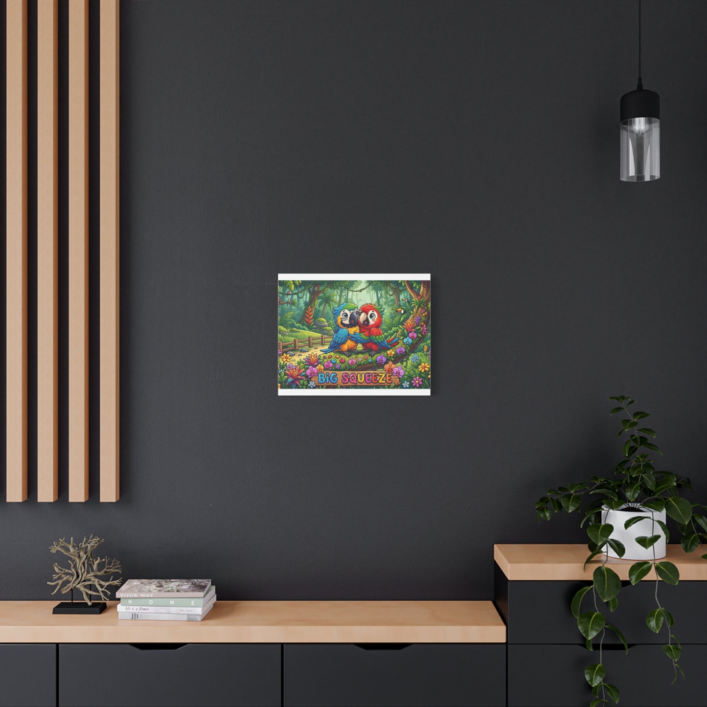 Big Squeeze Macaw Classic Canvas