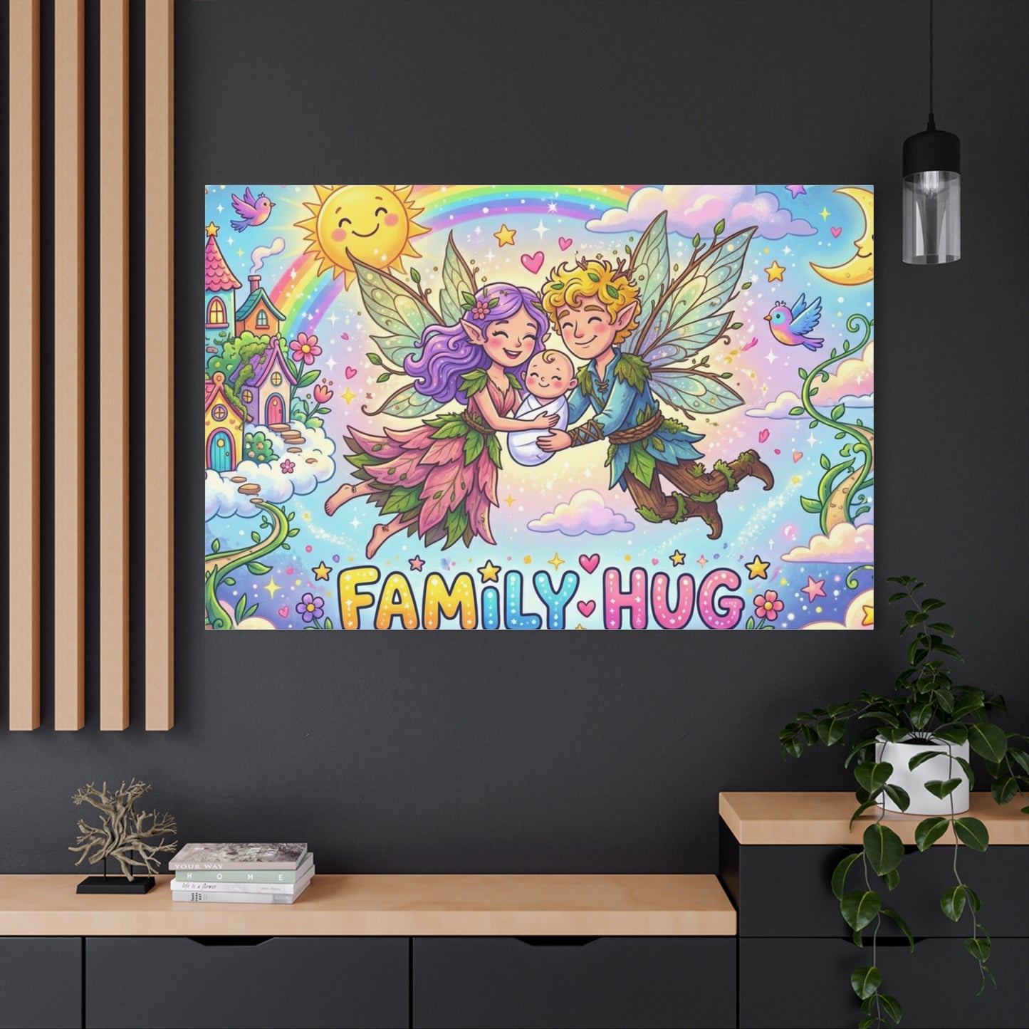 Family Hug Fairy Classic Canvas