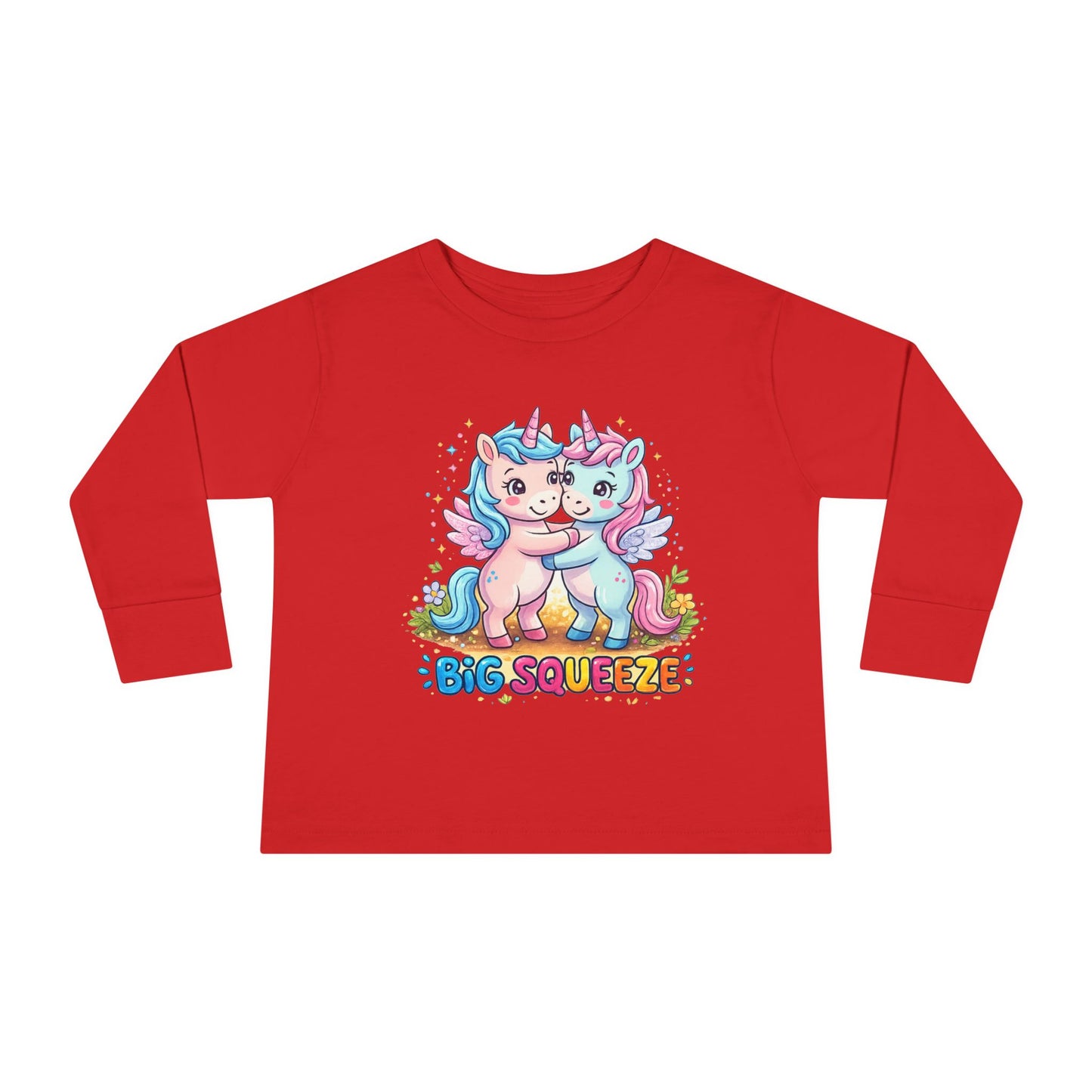 Big Squeeze Unicorn Toddler Long Sleeve Tee