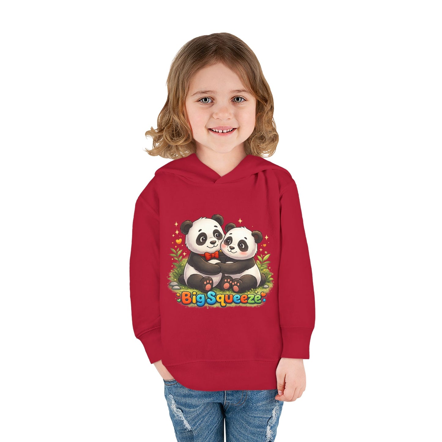 Big Squeeze Panda Toddler Pullover Fleece Hoodie