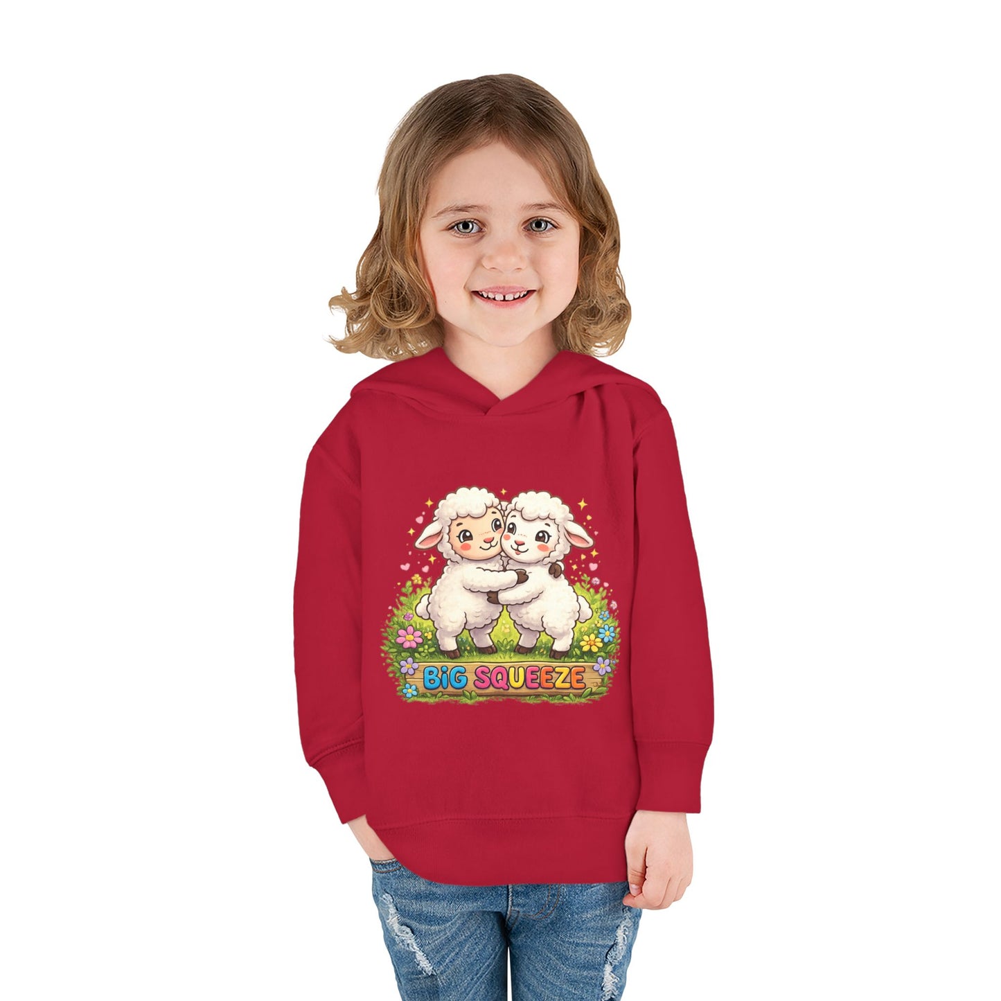 Big Squeeze Lamb Toddler Pullover Fleece Hoodie