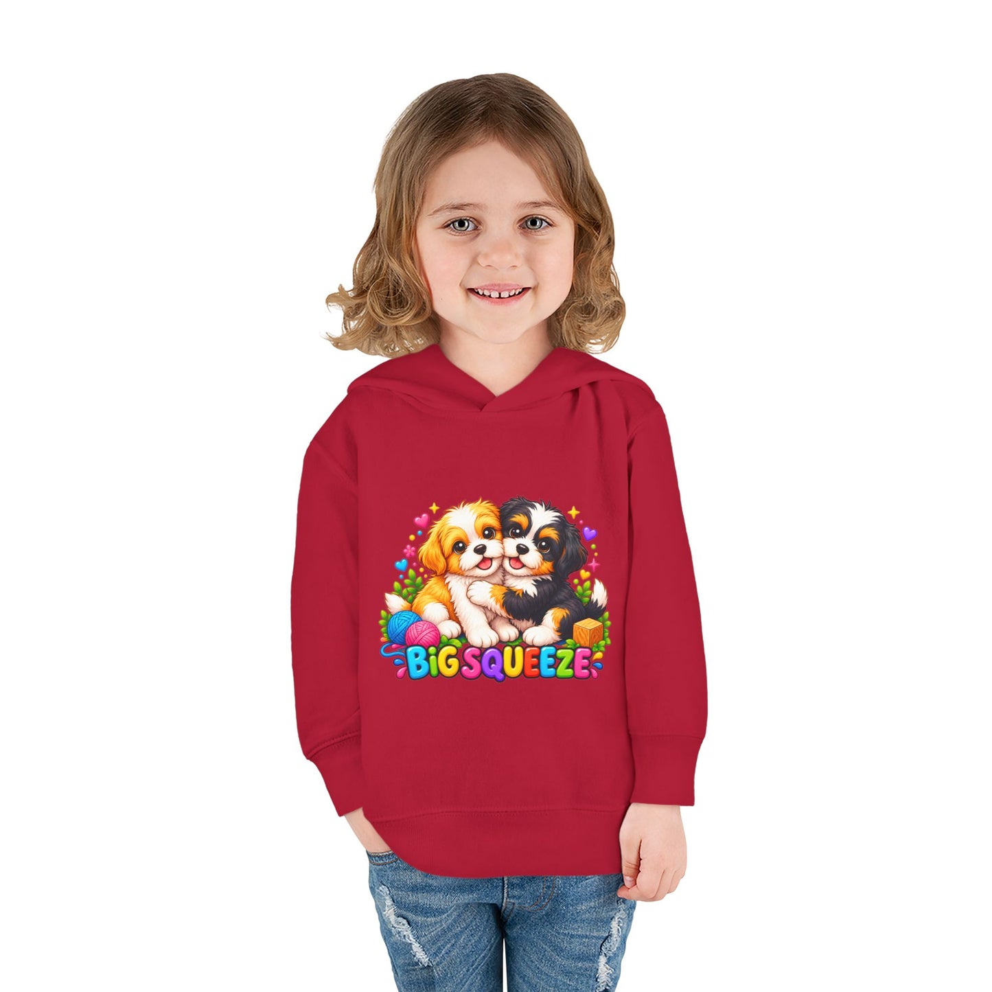 Big Squeeze Shih Tzu Toddler Pullover Fleece Hoodie