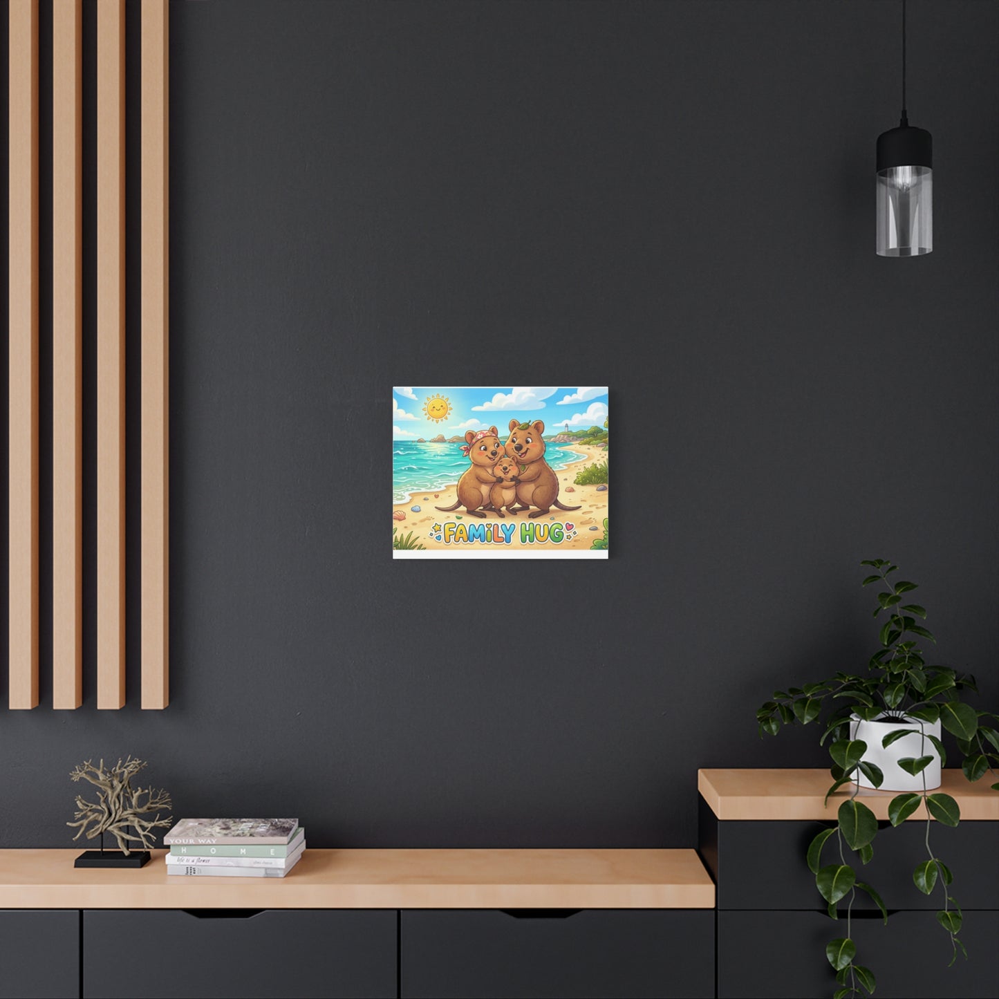 Family Hug Quokka Classic Canvas