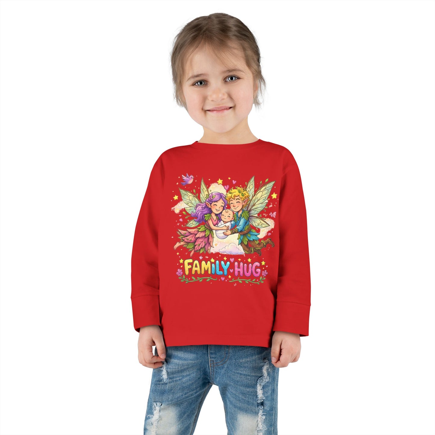 Family Hug Fairy Toddler Long Sleeve Tee