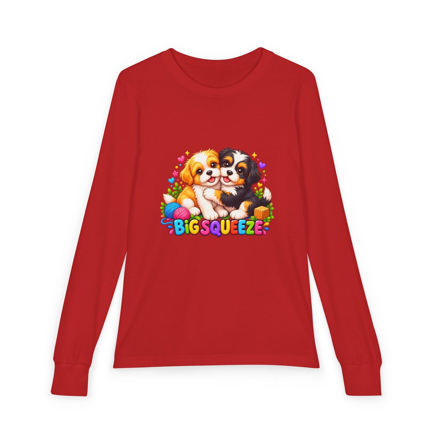 Big Squeeze Shih Tzu Youth Jersey Long Sleeve Tee