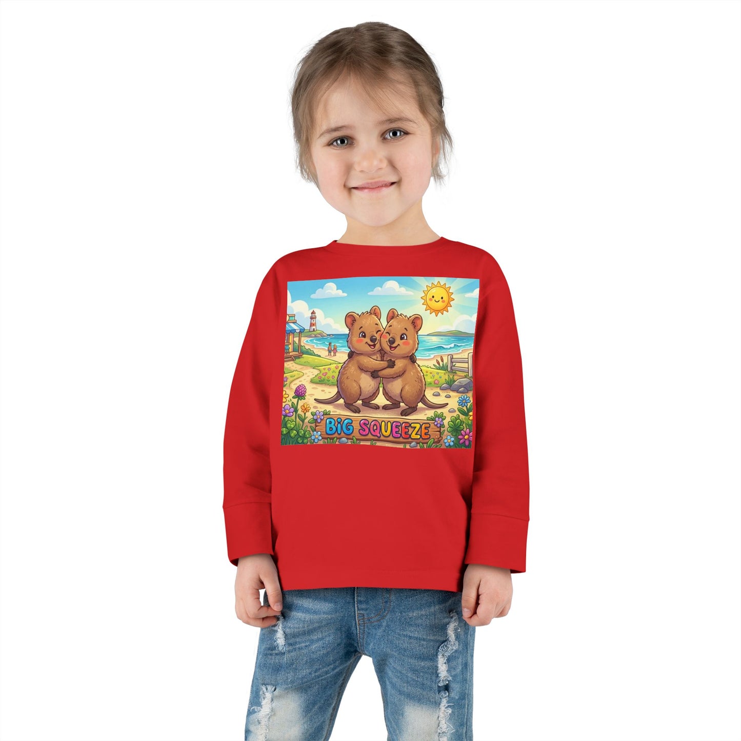 Big Squeeze Quokka Toddler Long Sleeve Tee