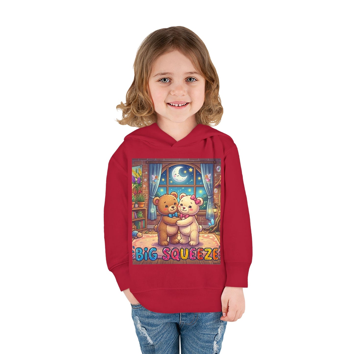 Big Squeeze Teddy Toddler Pullover Fleece Hoodie