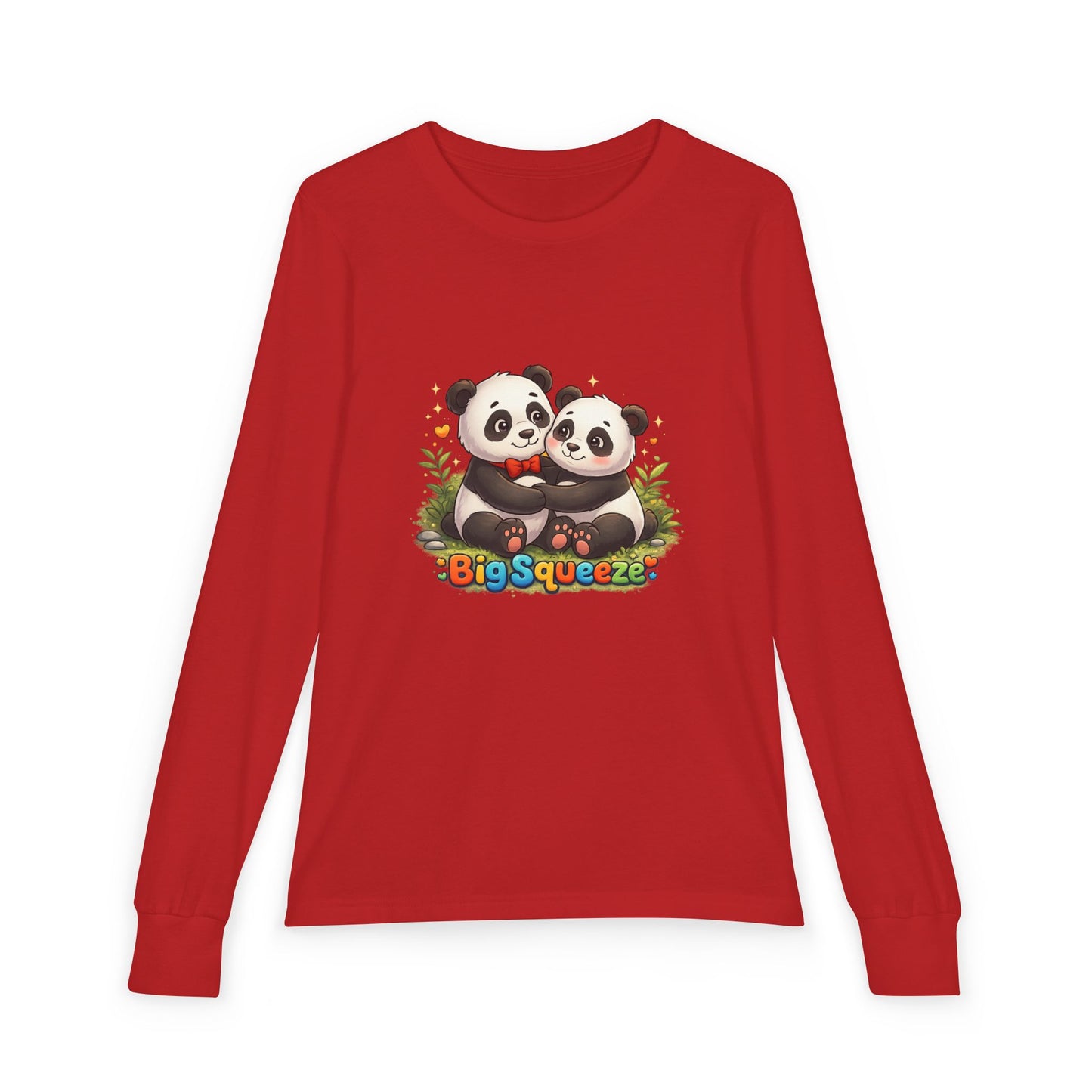 Big Squeeze Panda Youth Jersey Long Sleeve Tee