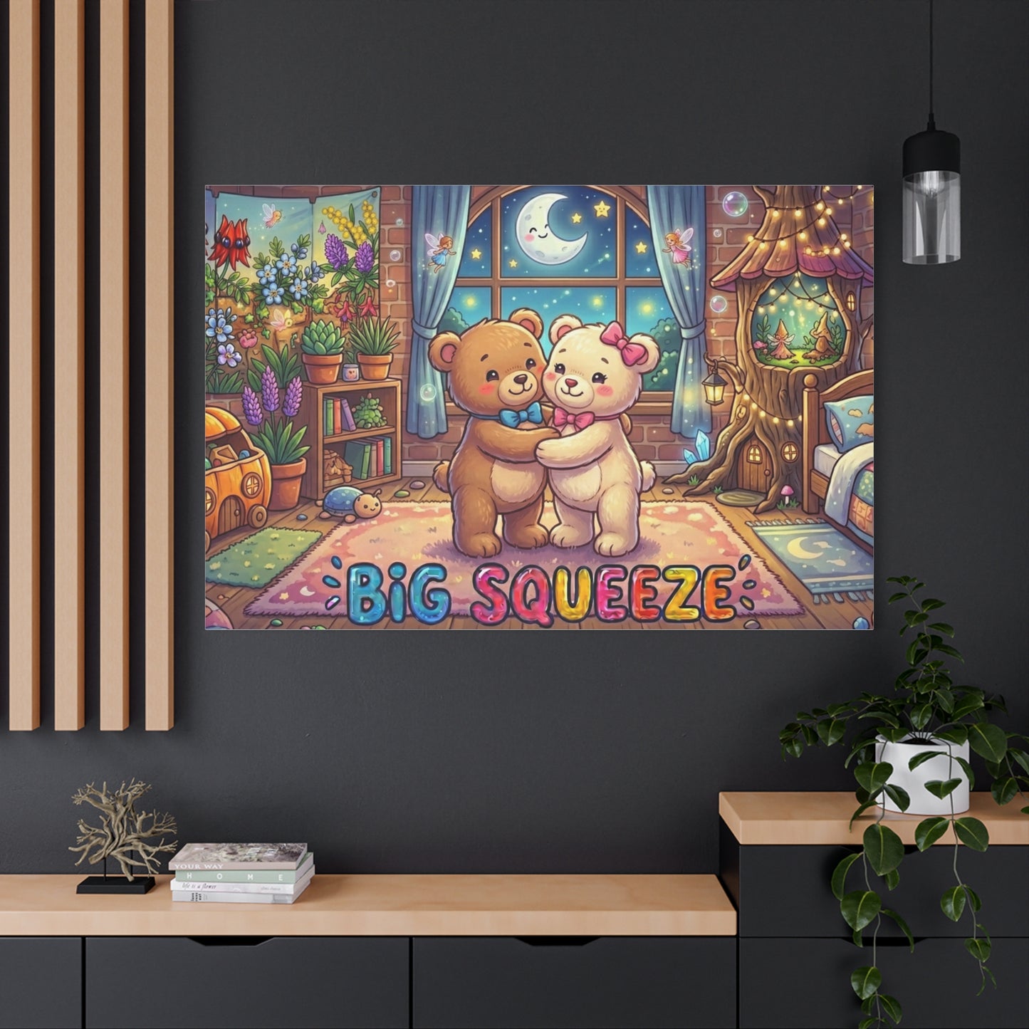 Big Squeeze Teddy Classic Canvas