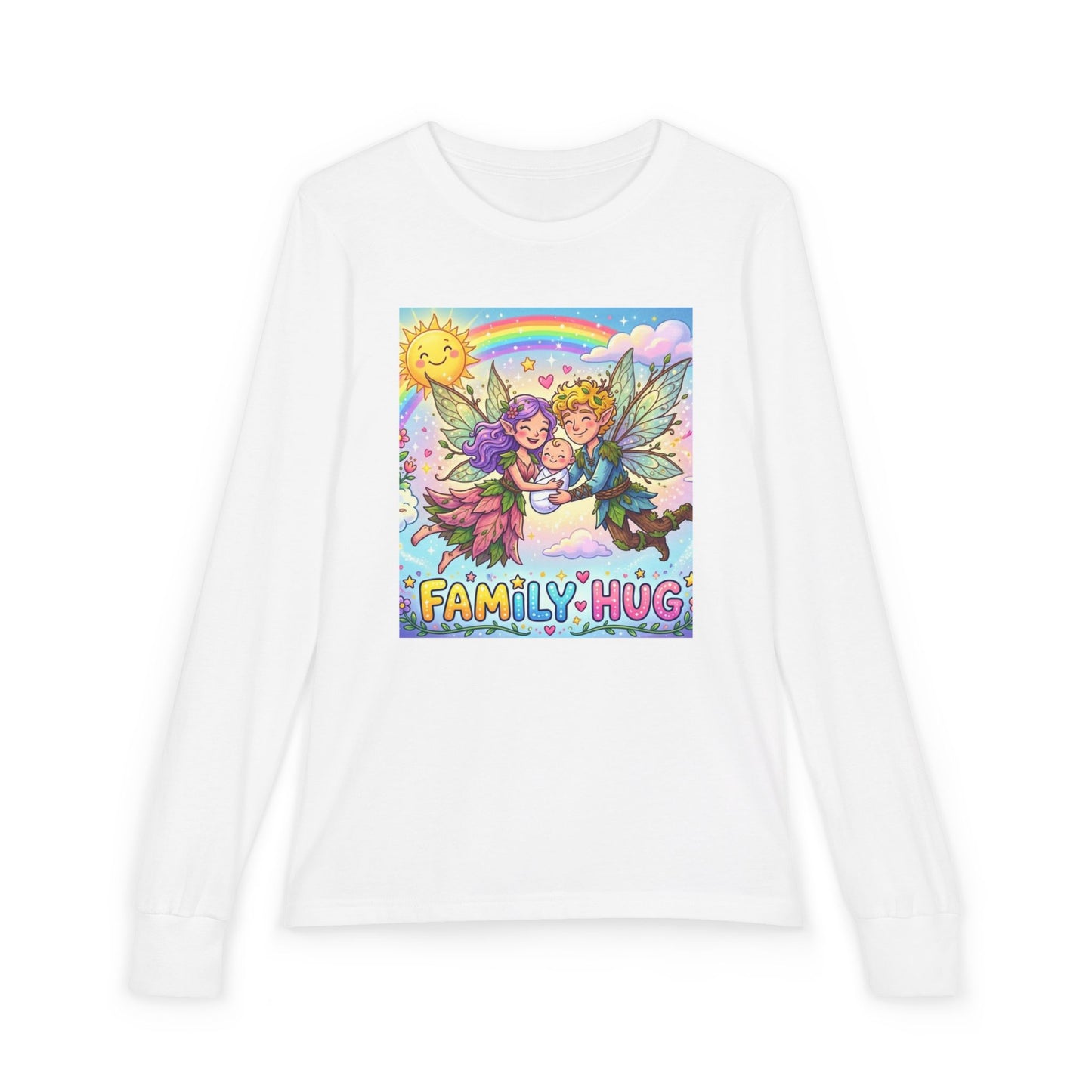 Family Hug Fairy Youth Jersey Long Sleeve Tee
