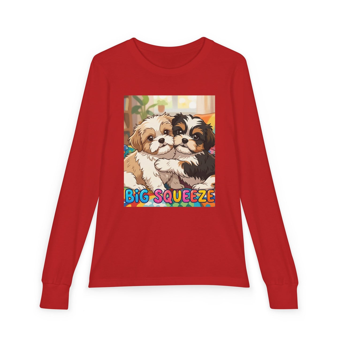 Big Squeeze Shih Tzu Youth Jersey Long Sleeve Tee