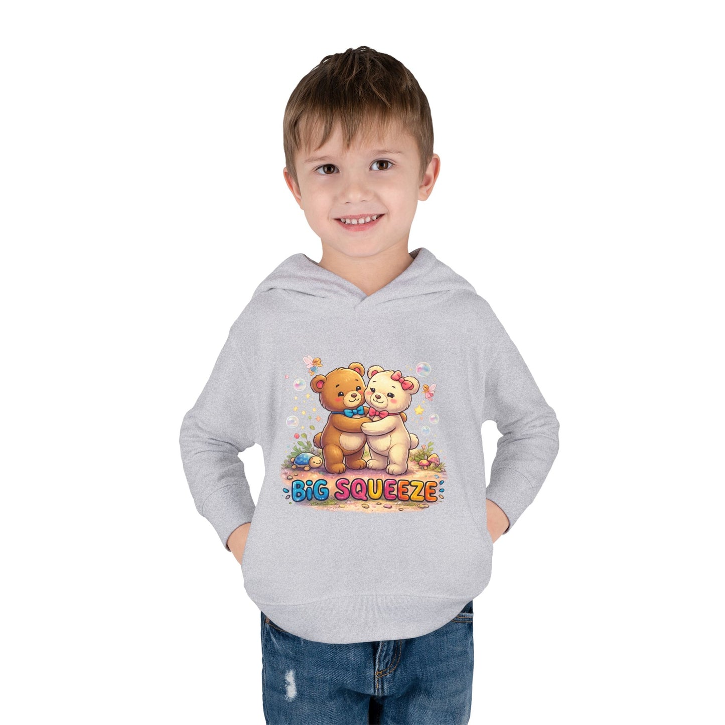 Big Squeeze Teddy Toddler Pullover Fleece Hoodie