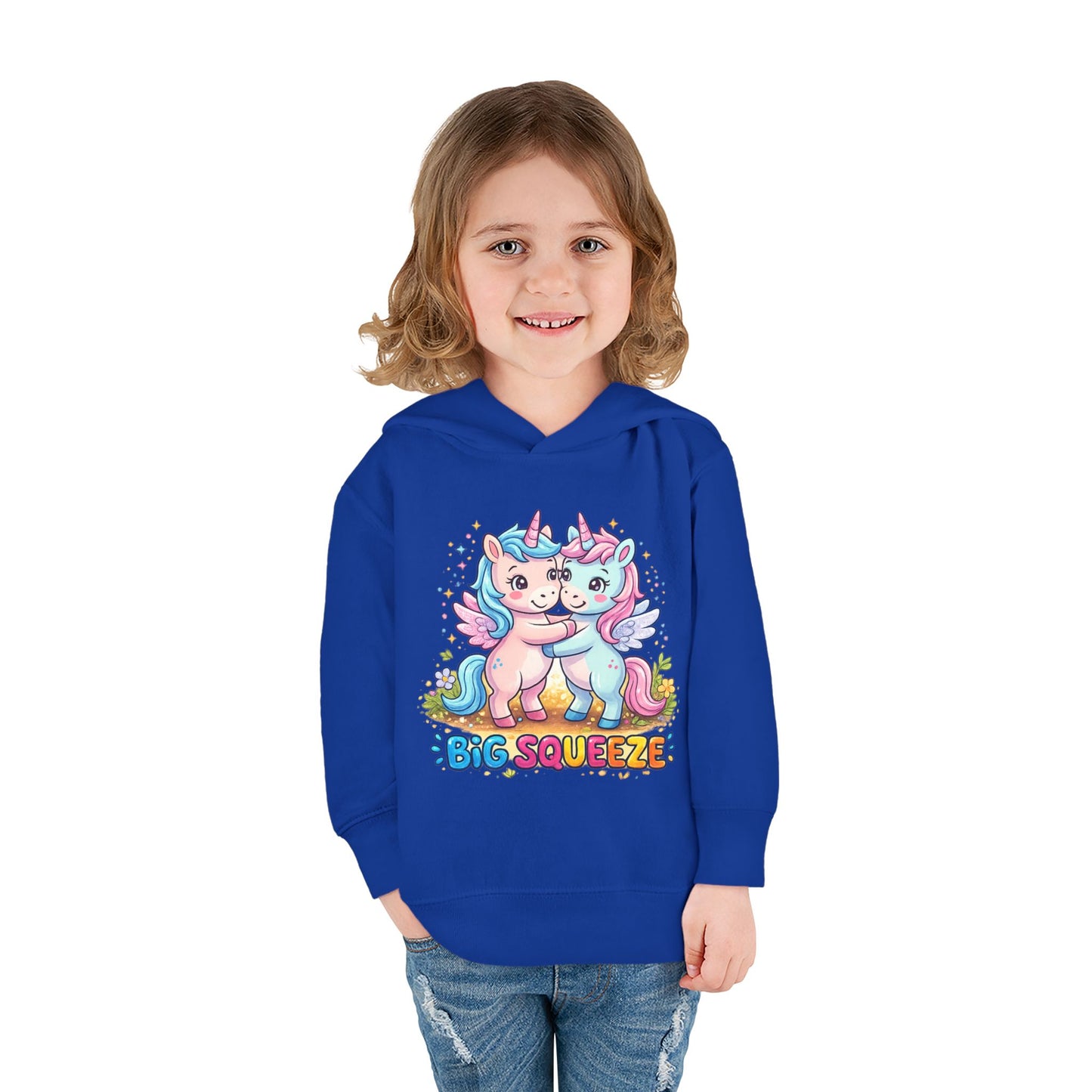 Big Squeeze Unicorn Toddler Pullover Fleece Hoodie