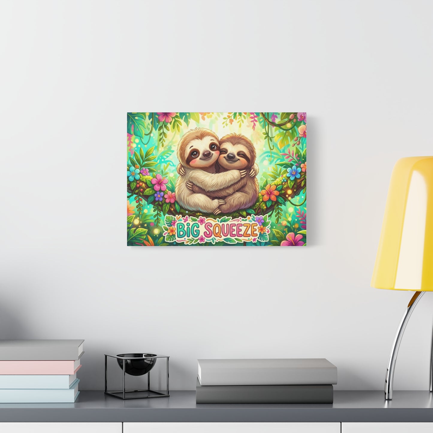Big Squeeze Sloth Classic Canvas