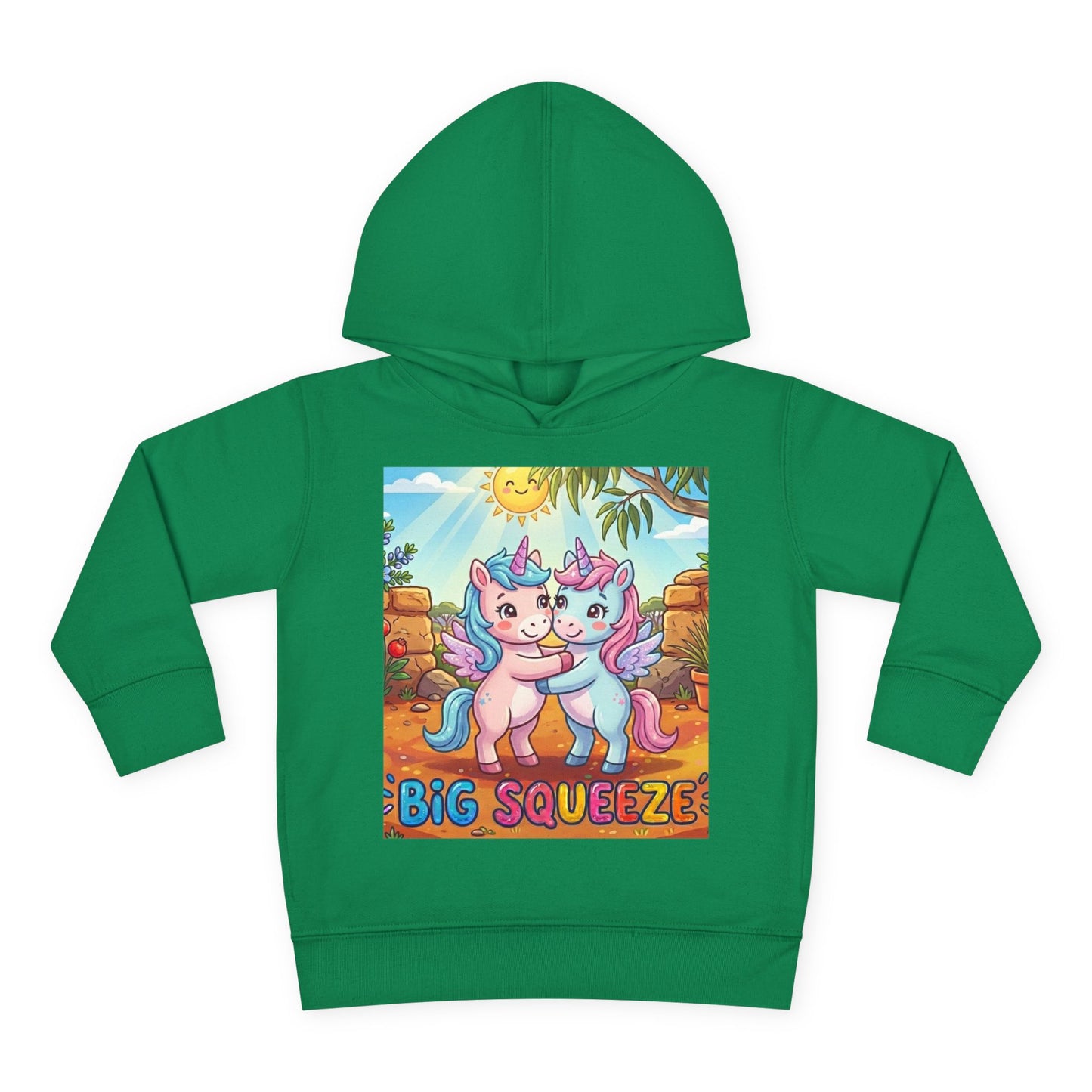 Big Squeeze Unicorn Toddler Pullover Fleece Hoodie