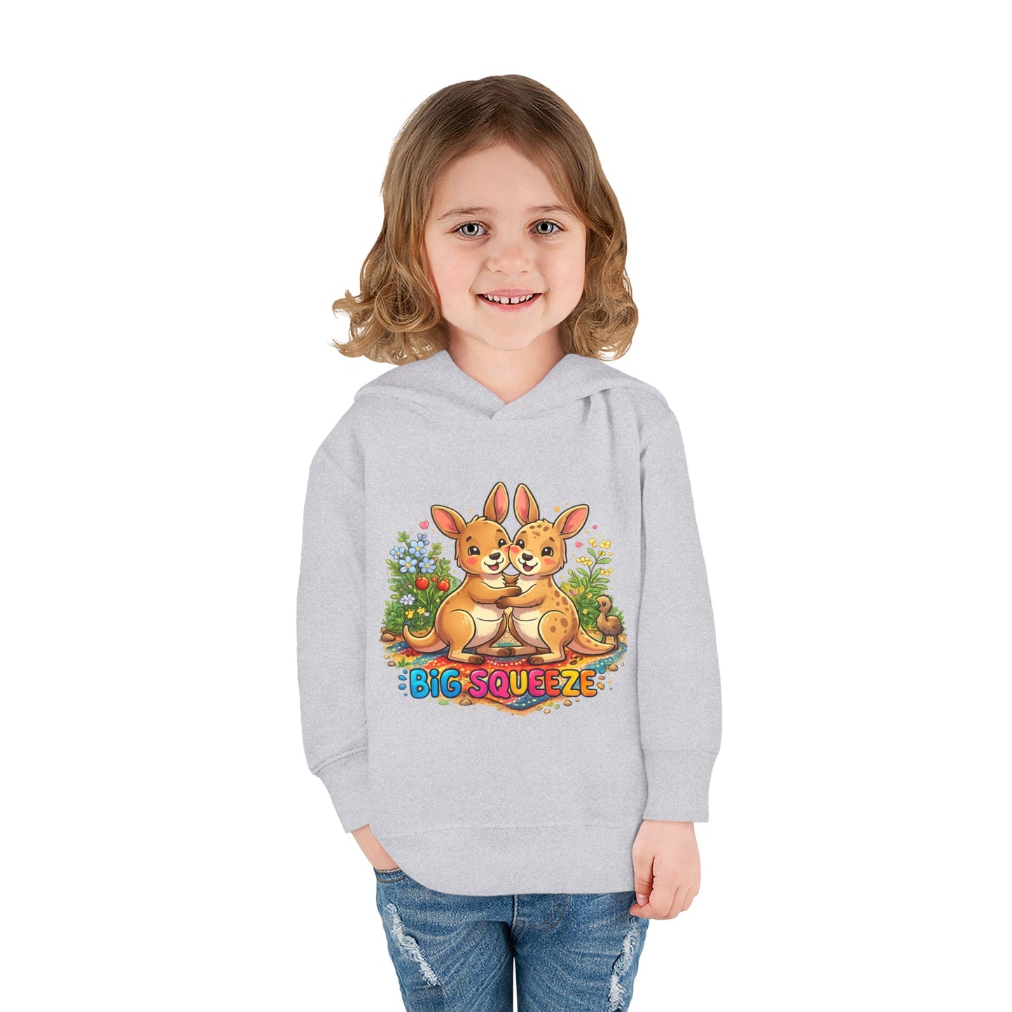 Big Squeeze Kangaroo Toddler Pullover Fleece Hoodie