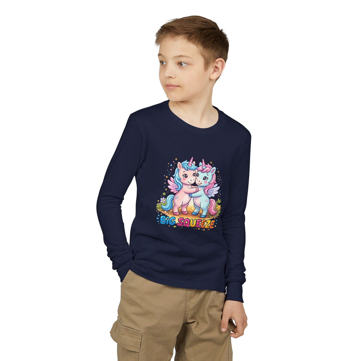 Big Squeeze Unicorn Youth Jersey Long Sleeve Tee