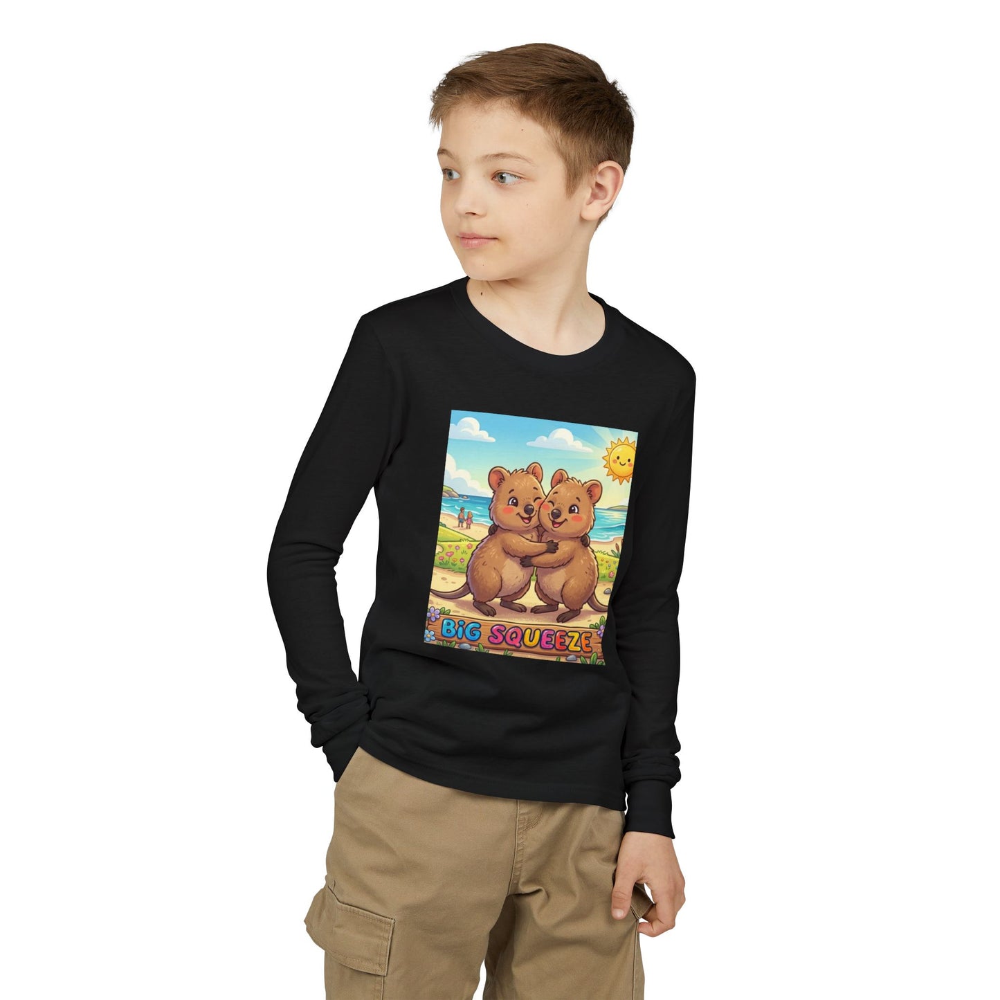 Big Squeeze Quokka Youth Jersey Long Sleeve Tee