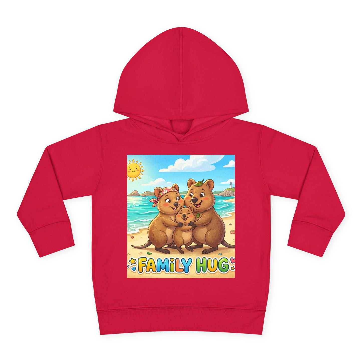 Family Hug Quokka Toddler Pullover Fleece Hoodie