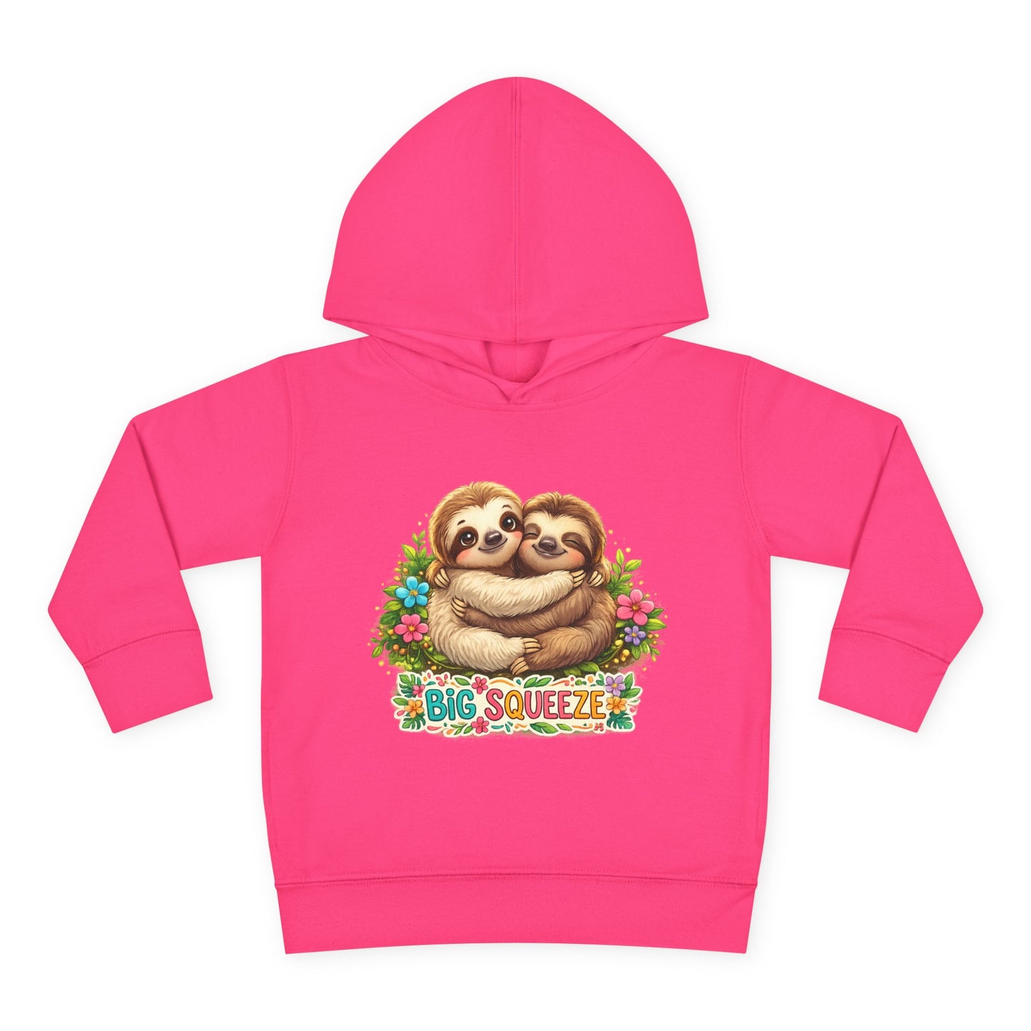 Big Squeeze Sloth Toddler Pullover Fleece Hoodie