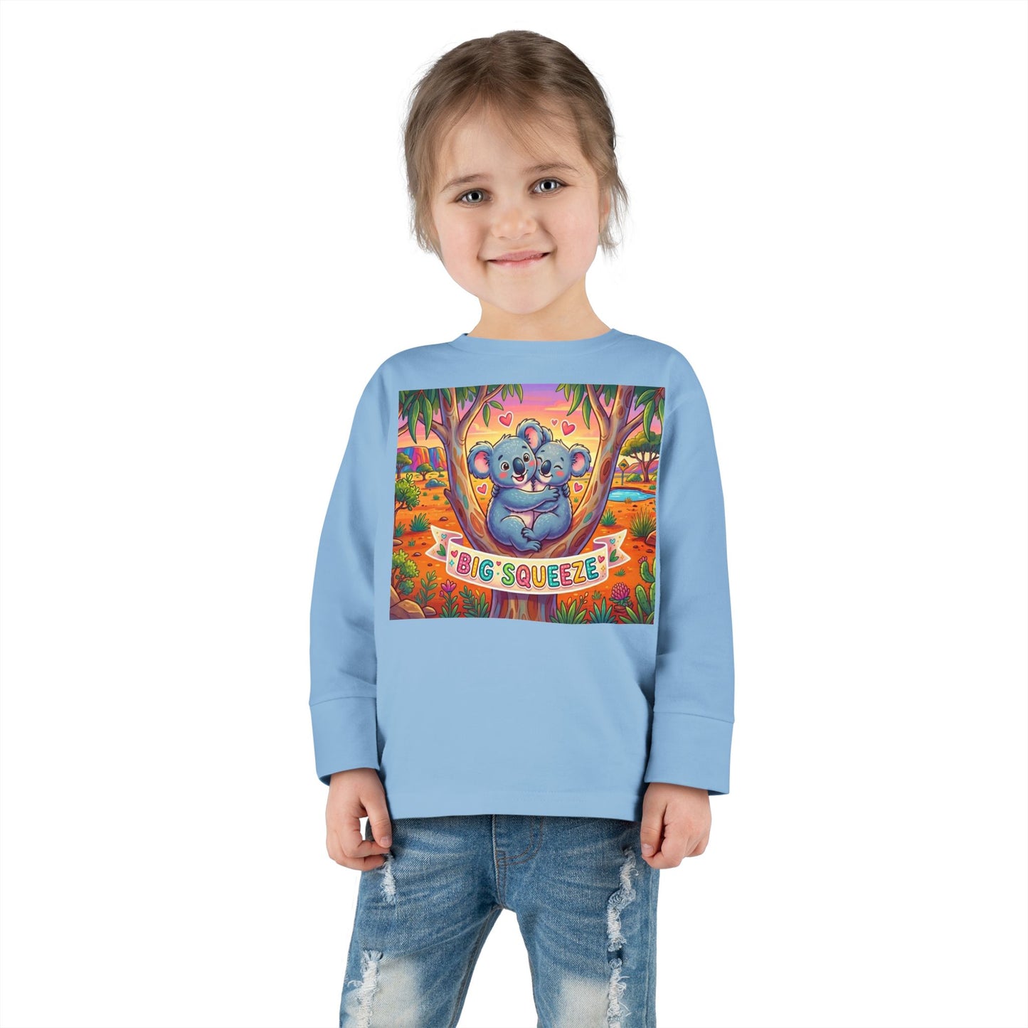 Big Squeeze Koala Toddler Long Sleeve Tee