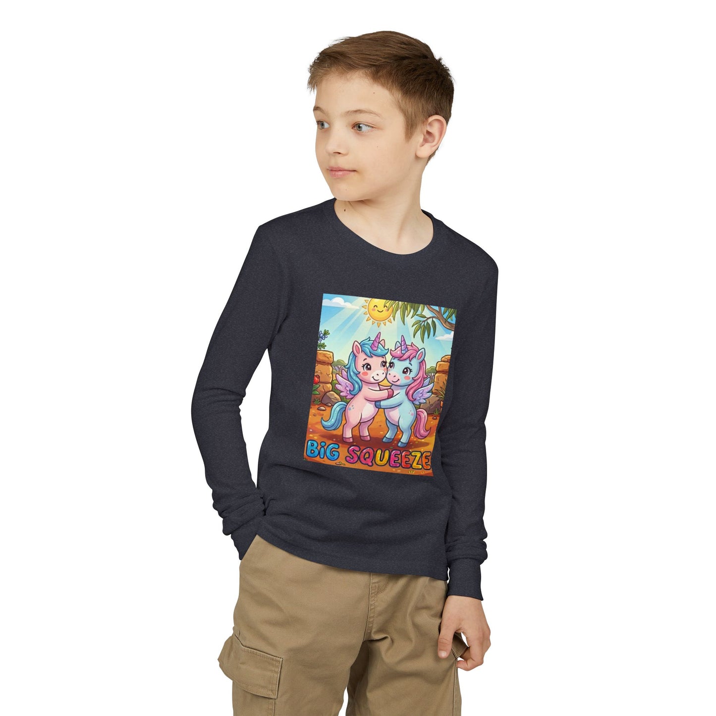 Big Squeeze Unicorn Youth Jersey Long Sleeve Tee