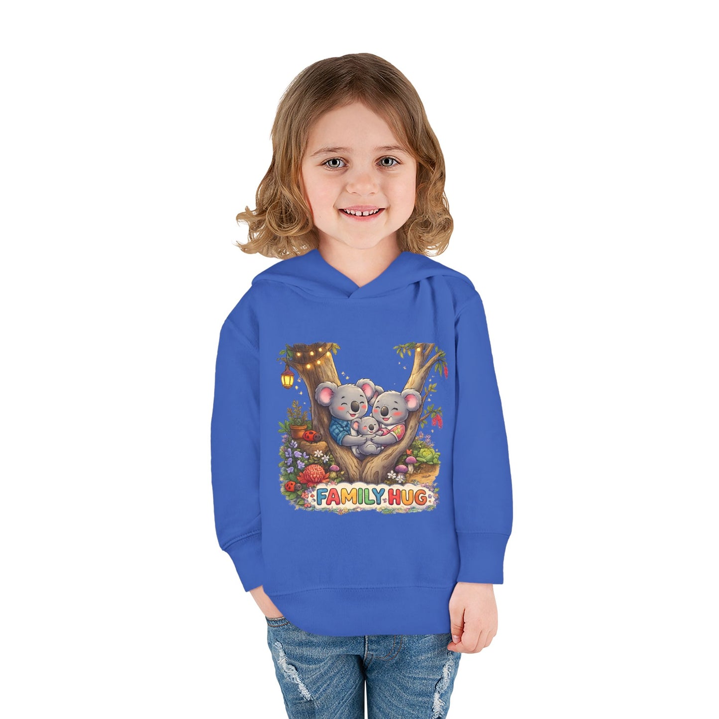 Family Hug Koala Toddler Pullover Fleece Hoodie