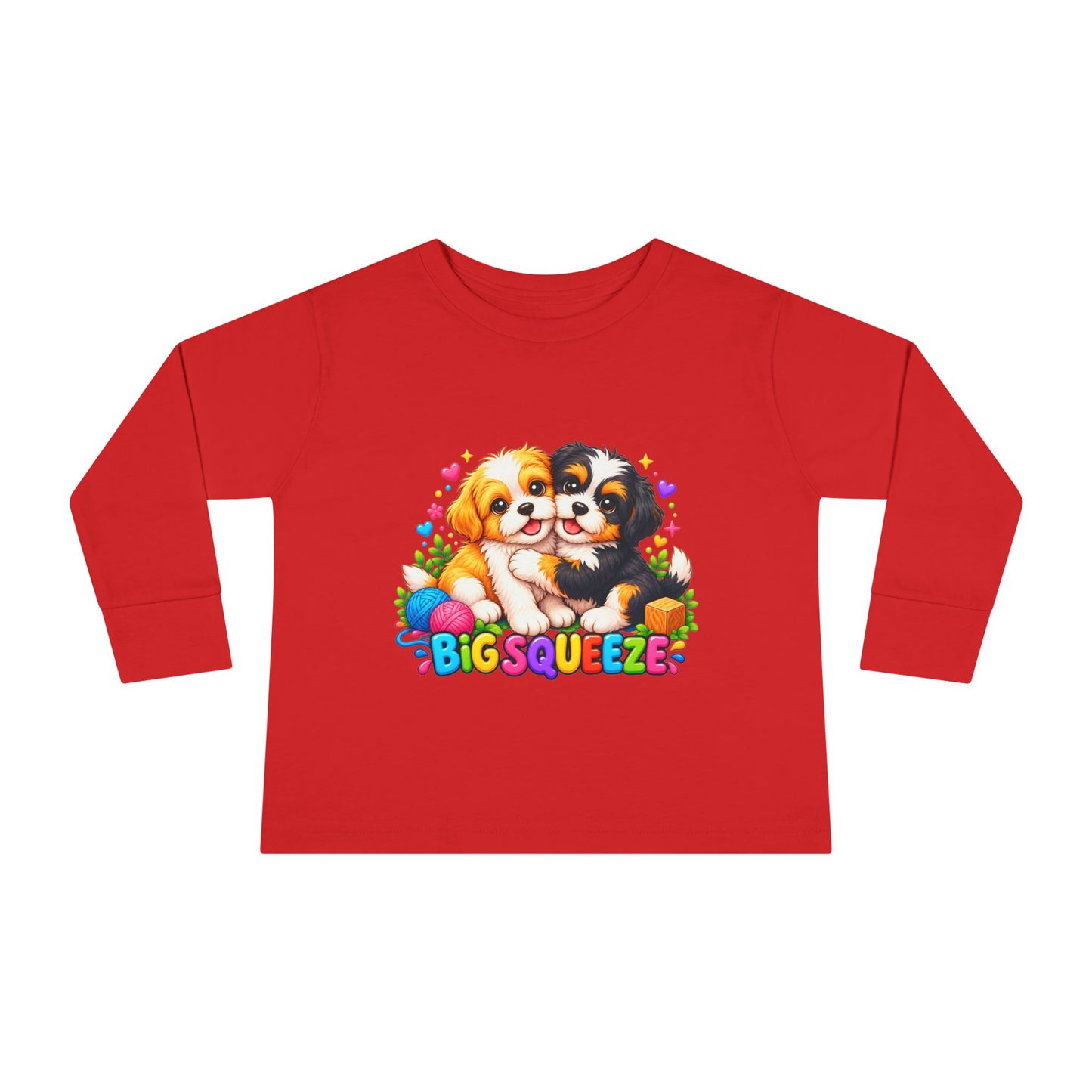 Big Squeeze Shih Tzu Toddler Long Sleeve Tee