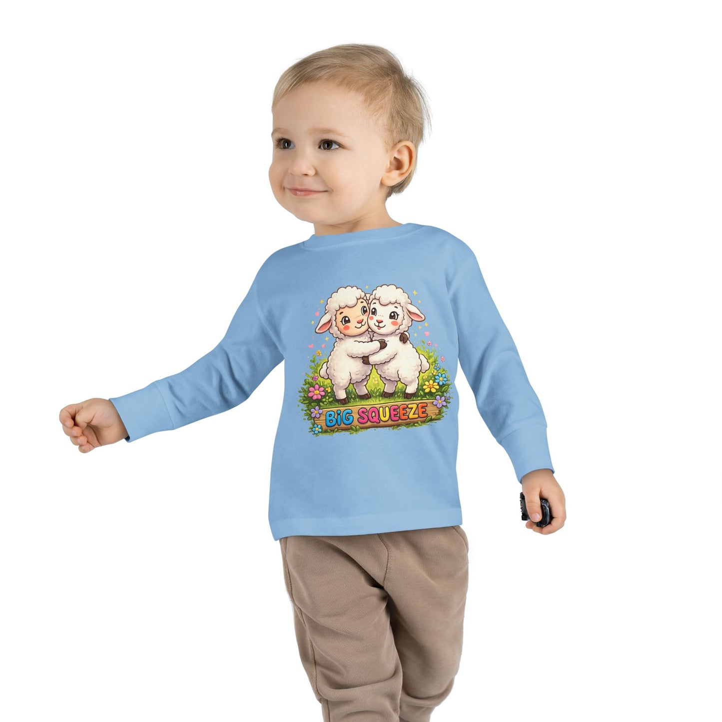 Big Squeeze Lamb Toddler Long Sleeve Tee