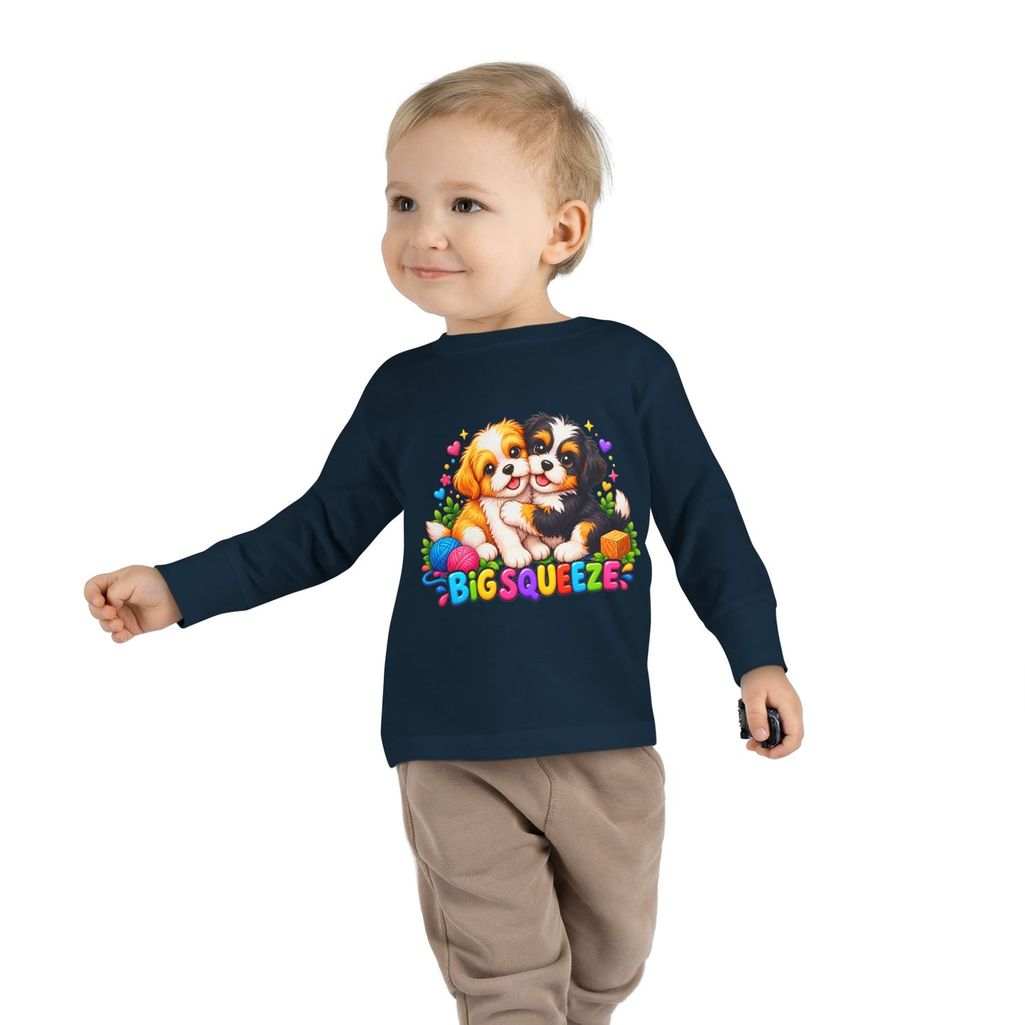 Big Squeeze Shih Tzu Toddler Long Sleeve Tee