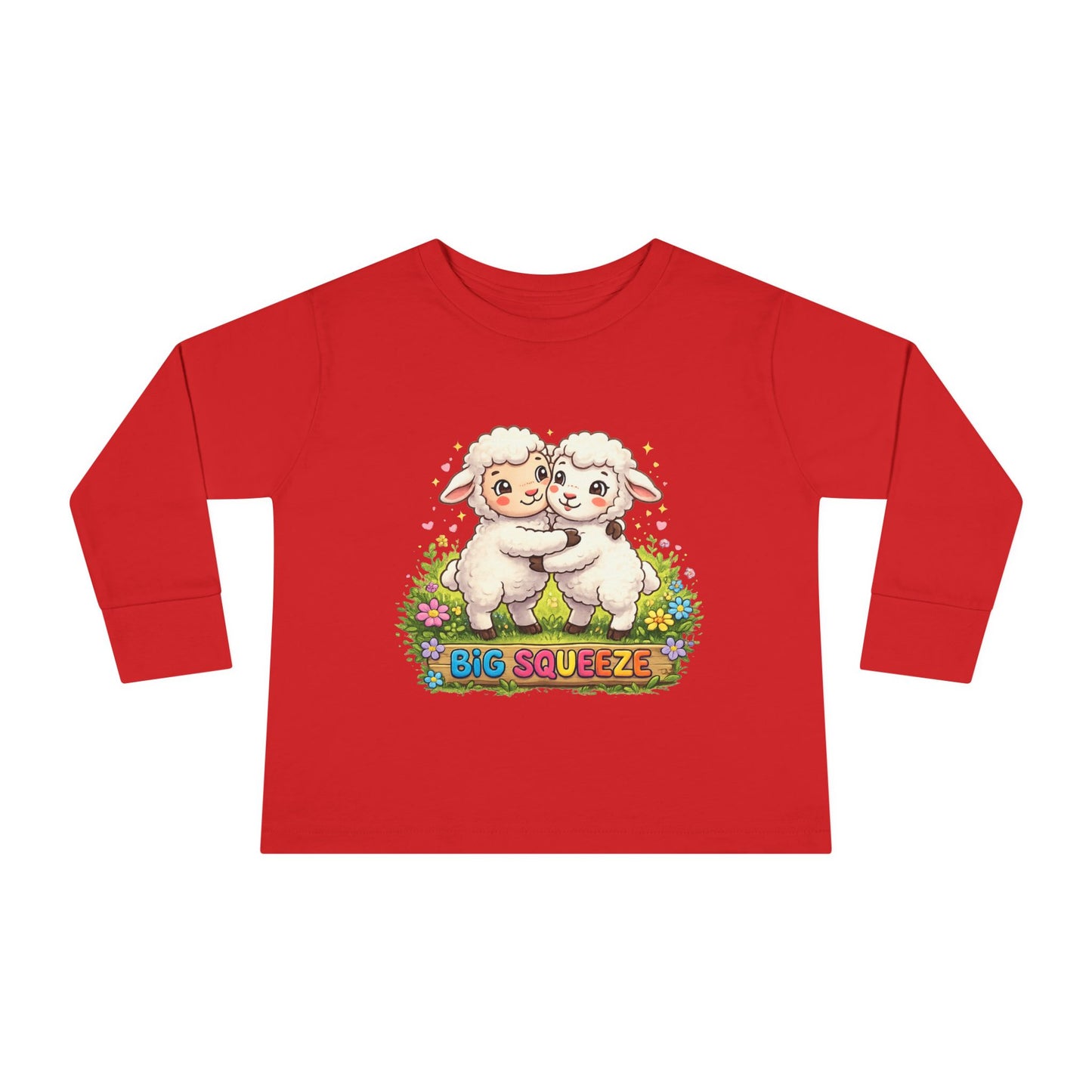 Big Squeeze Lamb Toddler Long Sleeve Tee