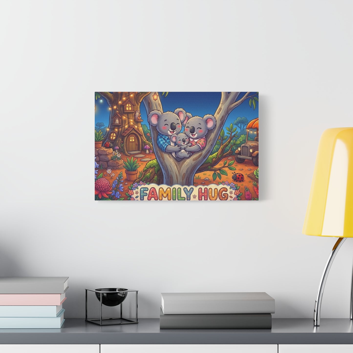 Family Hug Koala Classic Canvas