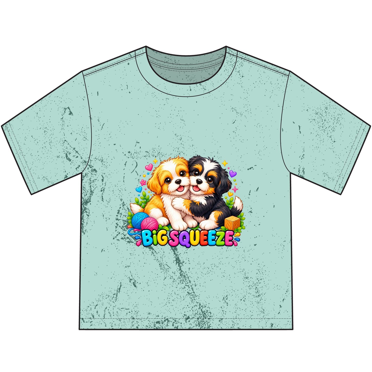 Big Squeeze Shih Tzu Heavyweight Color Blast Youth T-Shirt