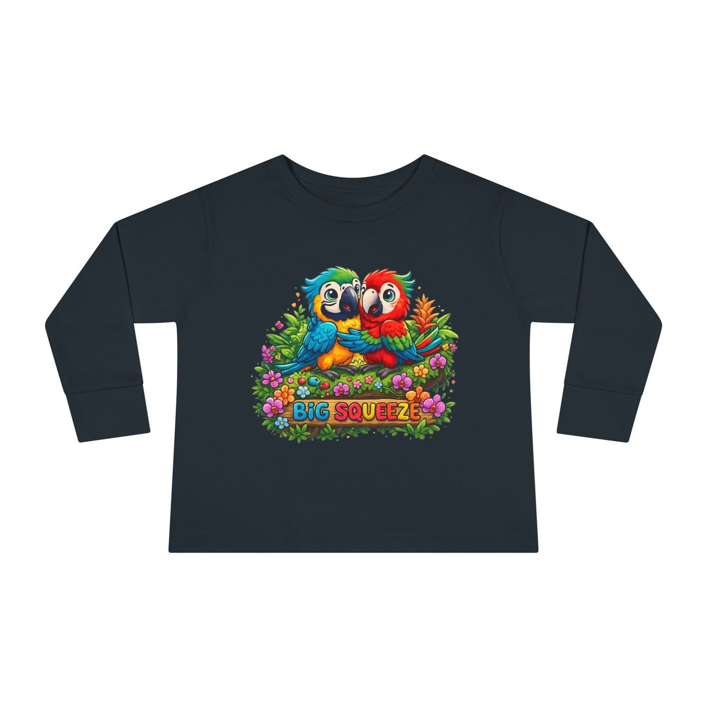 Big Squeeze Macaw Toddler Long Sleeve Tee