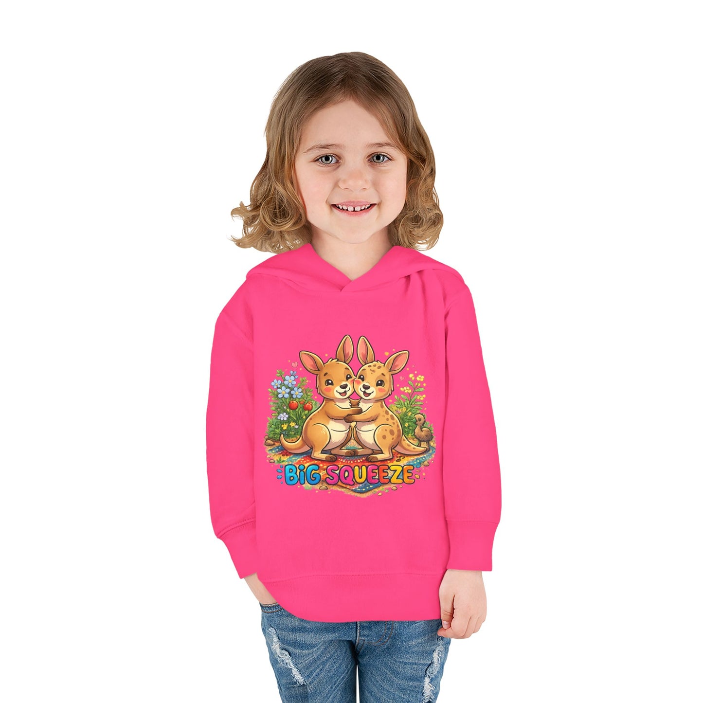 Big Squeeze Kangaroo Toddler Pullover Fleece Hoodie