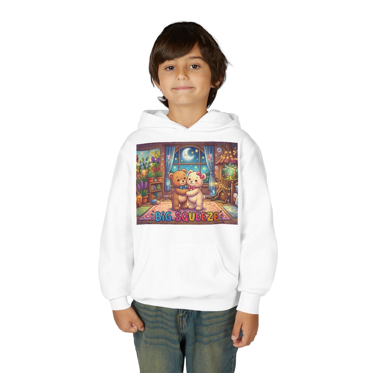Big Squeeze Teddy Youth Heavy Blend Hooded Sweatshirt