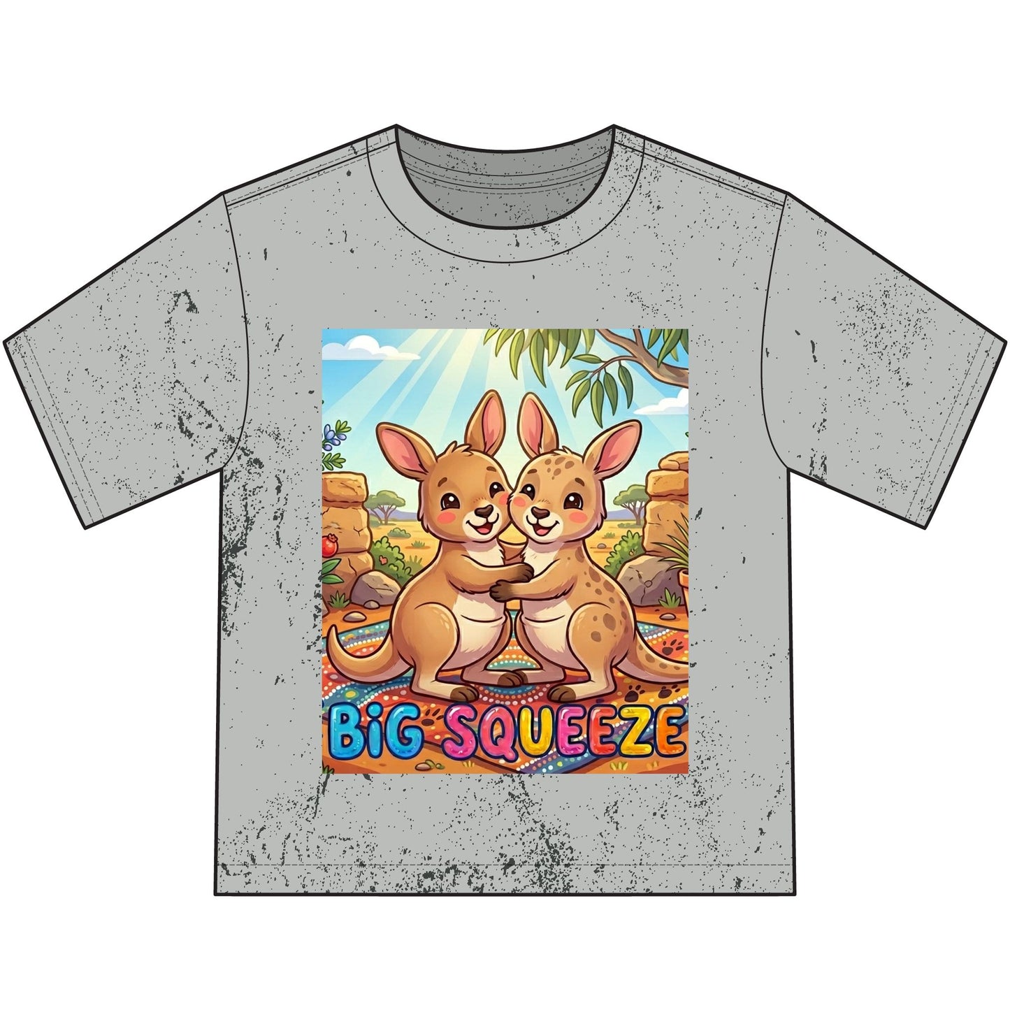 Big Squeeze Kangaroo Heavyweight Color Blast Youth T-Shirt