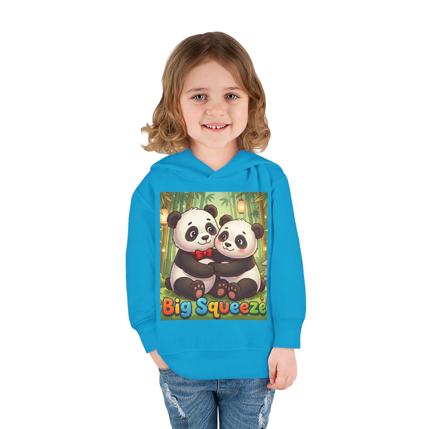 Big Squeeze Panda Toddler Pullover Fleece Hoodie