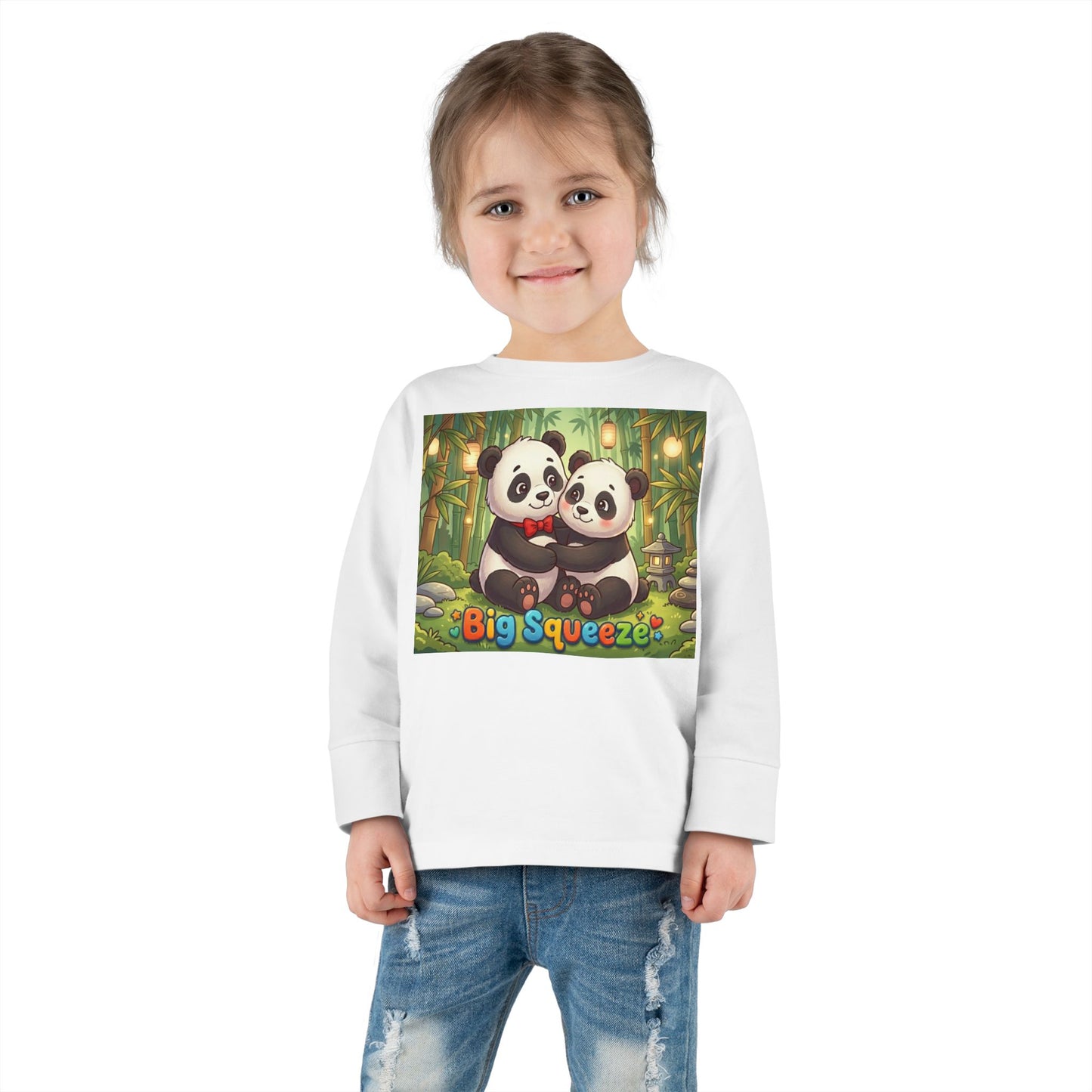 Big Squeeze Panda Toddler Long Sleeve Tee