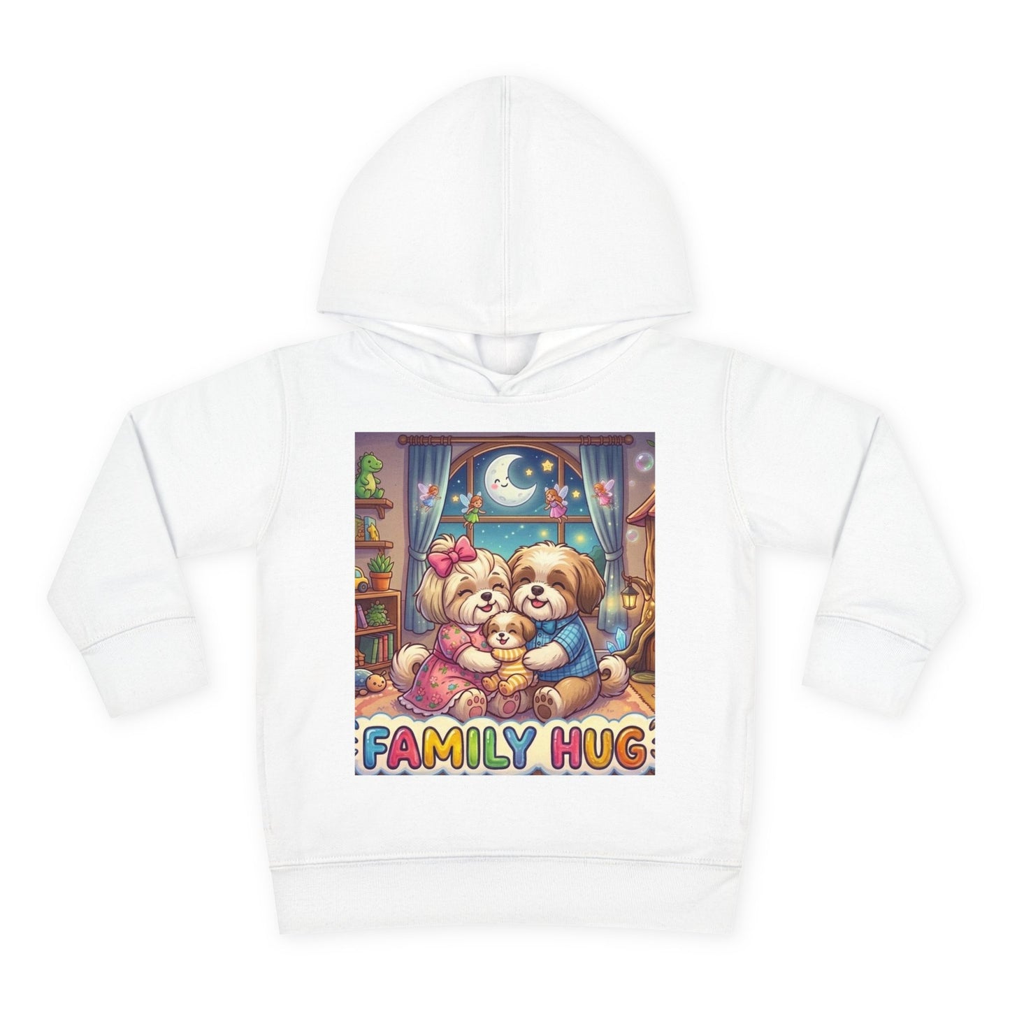 Family Hug Shih Tzu Toddler Pullover Fleece Hoodie