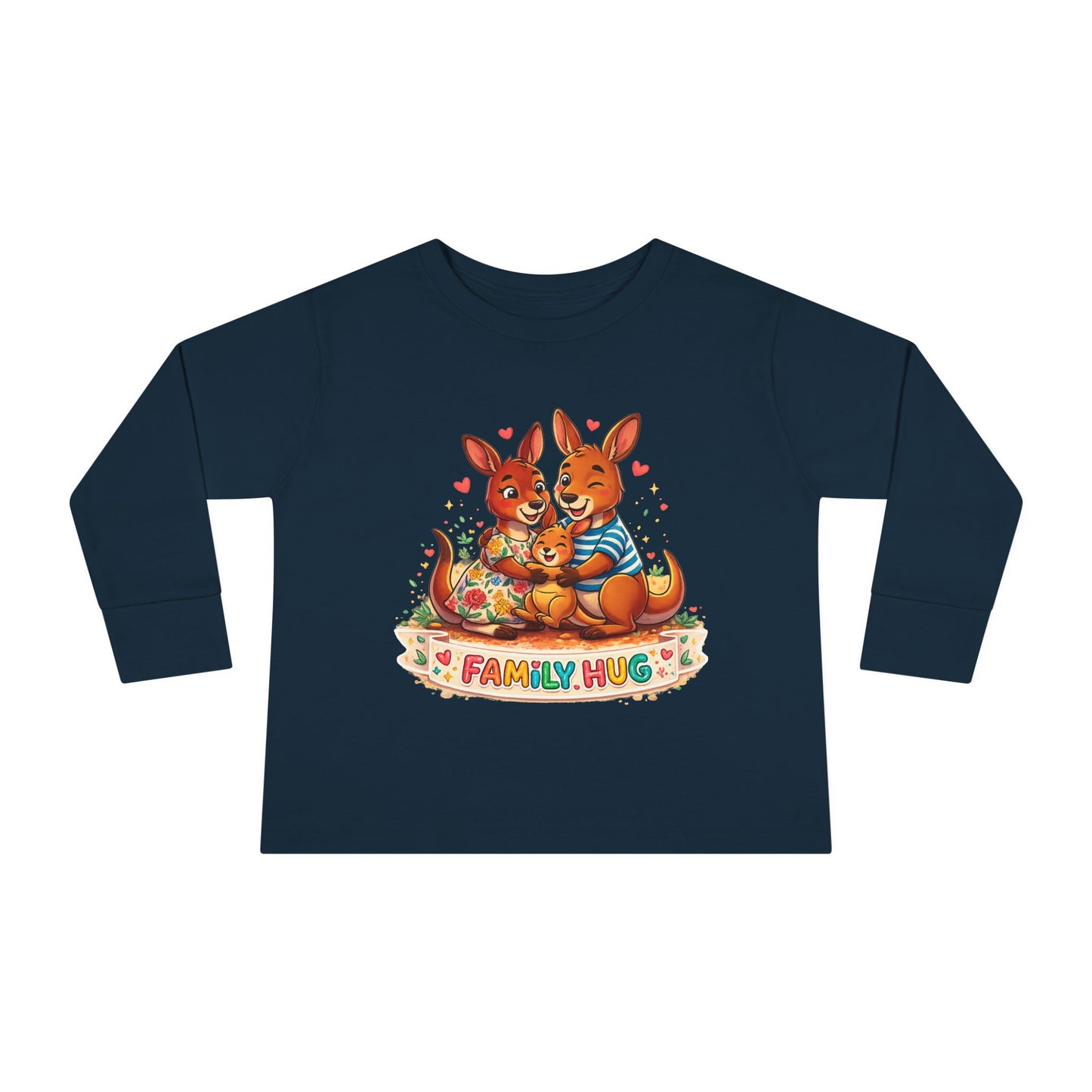 Family Hug Kangaroo Toddler Long Sleeve Tee