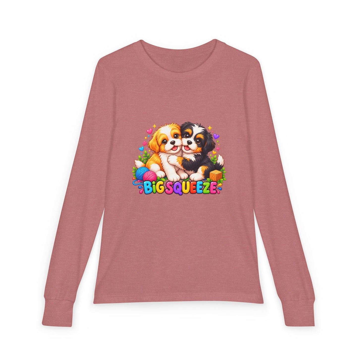 Big Squeeze Shih Tzu Youth Jersey Long Sleeve Tee