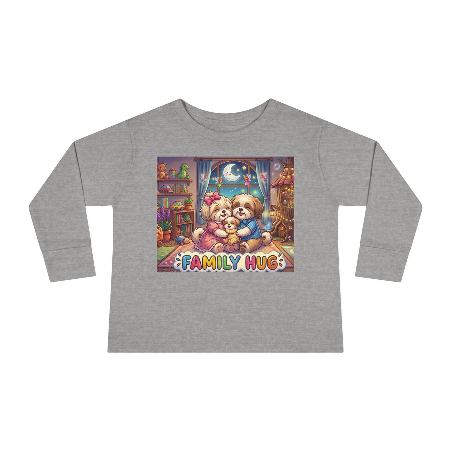 Family Hug Shih Tzu Toddler Long Sleeve Tee