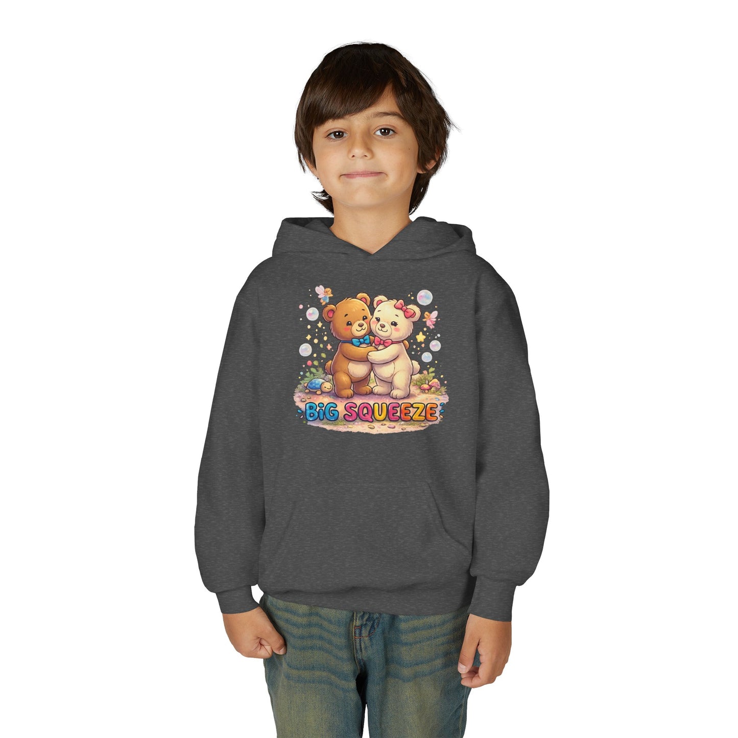 Big Squeeze Teddy Youth Heavy Blend Hooded Sweatshirt