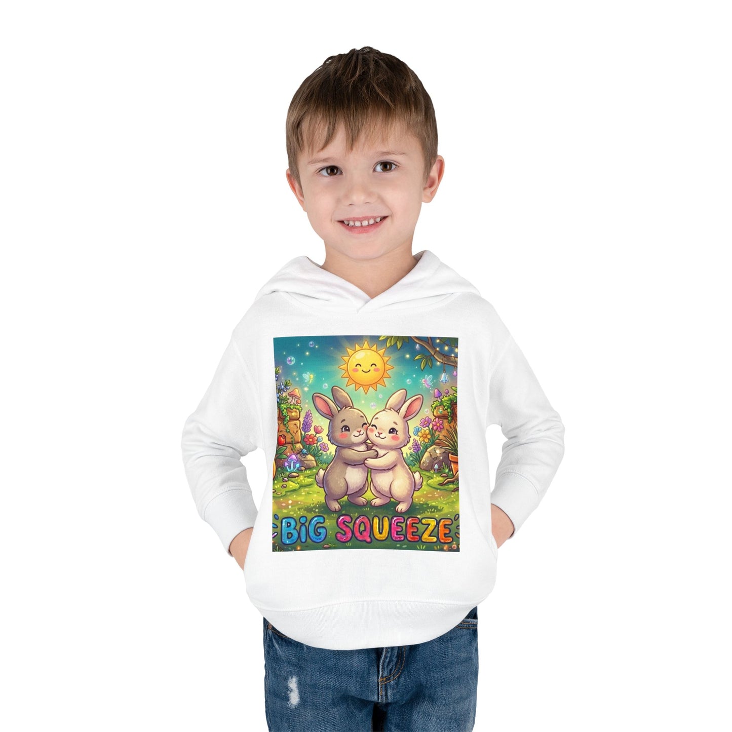 Big Squeeze Bunny Toddler Pullover Fleece Hoodie