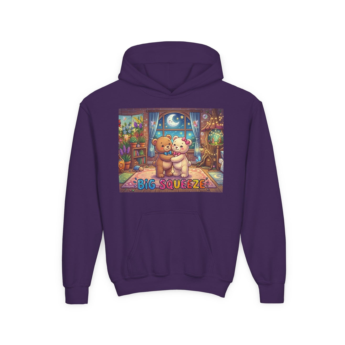 Big Squeeze Teddy Youth Heavy Blend Hooded Sweatshirt