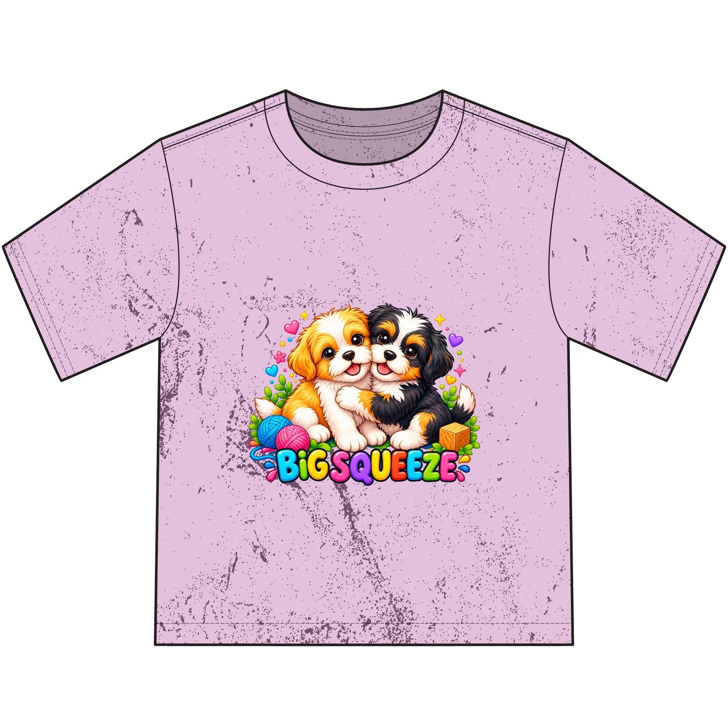 Big Squeeze Shih Tzu Heavyweight Color Blast Youth T-Shirt
